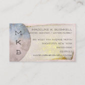 金ゴールドパステルウォーターカラー 名刺 (正面)