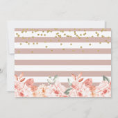 金ゴールドパステルコラフローラ写真1st聖餐式 招待状 (裏面)