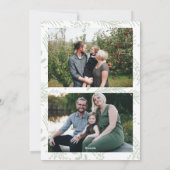 金ゴールドパステルベリークリスマスホリデーフォトカード シーズンカード (裏面)