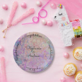 金ゴールドパステルマーブルパーティー紙プレート ペーパープレート (パーティー)