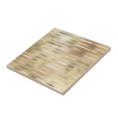 金ゴールドパストライプターンきらめく箔シーエレガントン タイル (側面)