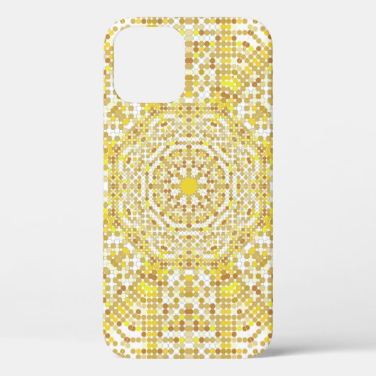 金ゴールドパターンテクスチャ(黄金モザイク) Case-Mate iPhoneケース (裏面)