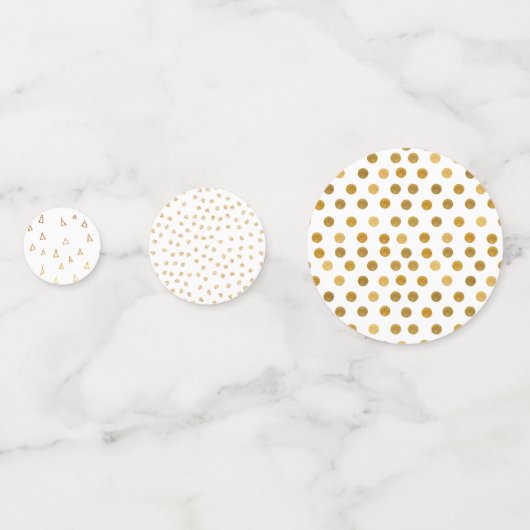 金ゴールドパターン感謝している感謝した賛美された原稿 コンフェッティ (裏面)