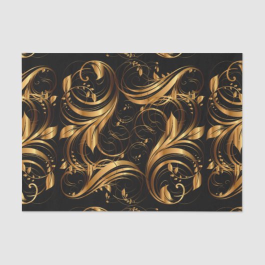 金ゴールドパターン1R 薄葉紙 (正面)