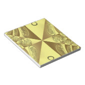 金ゴールドパターン ノートパッド (アングル)