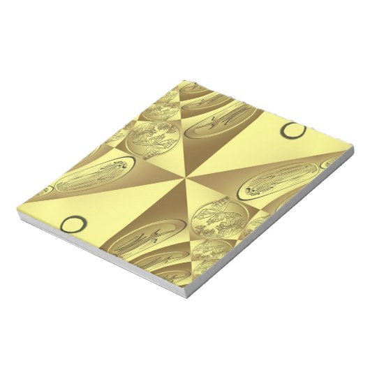 金ゴールドパターン ノートパッド (回転)