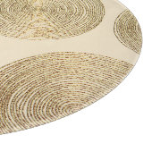 金ゴールドパターン:光沢のある抽象芸術高級デザイン カッティングボード (角)