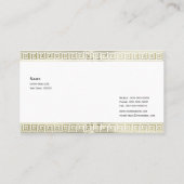 金ゴールドパタ縁どーン 名刺 (裏面)