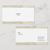 金ゴールドパタ縁どーン 名刺 (正面/裏面)