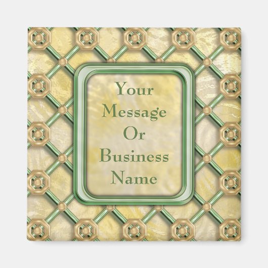 金ゴールドパティナラティス マグネット (正面)