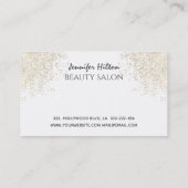 金ゴールドパテ魅力的ィナ長いメイクアップ目 名刺 (裏面)