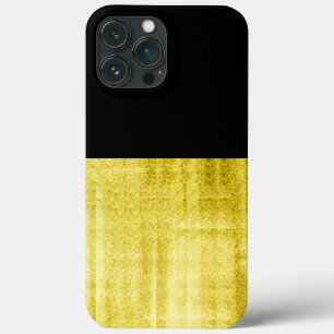 金ゴールドパネルブラック iPhone 13 PRO MAXケース