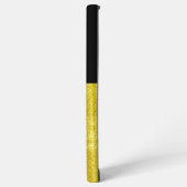 金ゴールドパネルブラック SAMSUNG GALAXYケース (左側面)