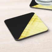 金ゴールドパネル付きブラック コースター (左側)