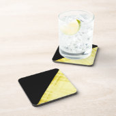 金ゴールドパネル付きブラック コースター (右側)