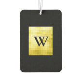 金ゴールドパネル付きブラックII カーエアーフレッシュナー (裏面)