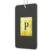 金ゴールドパネル付きブラックII カーエアーフレッシュナー (左)