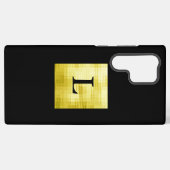 金ゴールドパネル付きブラックII SAMSUNG GALAXYケース (裏面横)