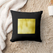 金ゴールドパネル付き黒 – II クッション (ブランケット)