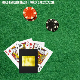 金ゴールドパネル付き黒 – II トランプ