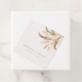 金ゴールドパンパスグラス結婚ズゲスト紙ギフトC100 フェイバータグ (インサイチュ)