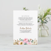 金ゴールドパンプキンピンクフローラ結婚花瓶の情報 エンクロージャーカード (スタンド正面)