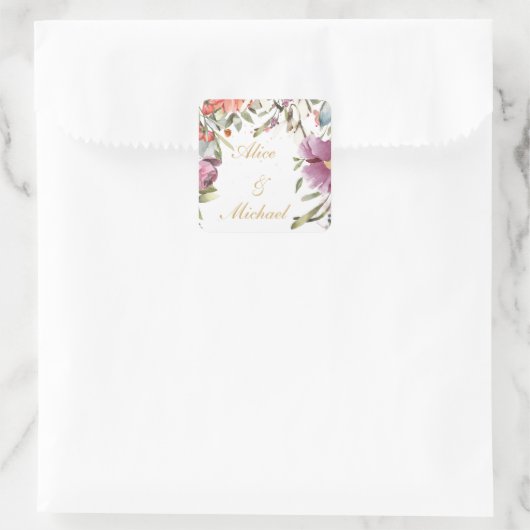 金ゴールドパーソナライズされたの脚 スクエアシール (バッグ)