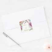 金ゴールドパーソナライズされたの脚 スクエアシール (封筒)