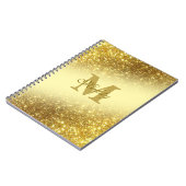 金ゴールドパーソナライズされたグリッターiPhone / iPadケース ノートブック (左側)