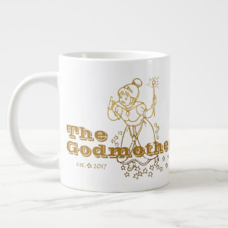 金ゴールドパーソナライズされたザゴッドマザー ジャンボコーヒーマグカップ