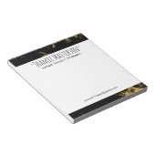 金ゴールドパーソナライズされたスプラッシュの驚異 ノートパッド (アングル)