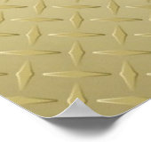 金ゴールドパーソナライズされたダイヤモンドプレートマンケーブポスター ポスター (角)