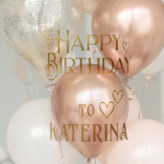 金ゴールドパーソナライズされたハッピーバースデーステッカーwハート シール