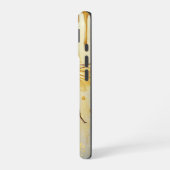 金ゴールドパーソナライズされたハニービーハイブミツバチ iPhone 16ケース (左側面)