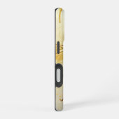 金ゴールドパーソナライズされたハニービーハイブミツバチ iPhone 16ケース (右側面)