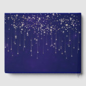 金ゴールドパーソナライズされたフェアリー結婚ライト ゲストブック (裏面)