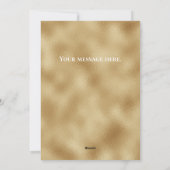 金ゴールドパーソナライズされたフォトホリデークリスマスカード シーズンカード (裏面)