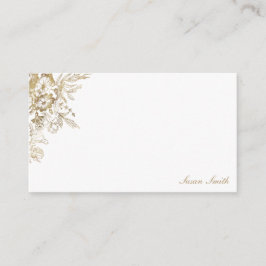 金ゴールドパーソナライズされたフローラ アドバイスカード