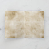 金ゴールドパーソナライズされたラブフォトコラージュ カード (内部)