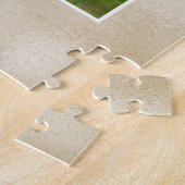 金ゴールドパーソナライズされたラブフォトコラージュ ジグソーパズル (側面)