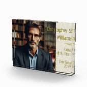 金ゴールドパーソナライズされた以来の年の父 フォトブロック (右)