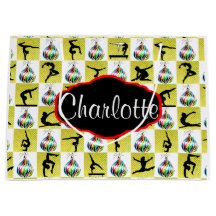 金ゴールドパーソナライズされた体操クリスマス抱き枕