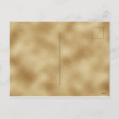 金ゴールドパーソナライズされた写真ホリデーメリークリスマス シーズンポストカード (裏面)