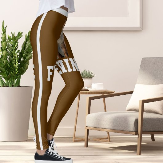 金ゴールドパーソナライズされた名可愛いシャム猫ペット写真 レギンス