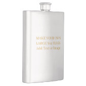 金ゴールドパーソナライズされた文字または写真の結婚好意 フラスク (右)