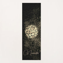 金ゴールドパーソナライズされた花紙吹雪オン茶