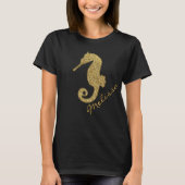 金ゴールドパーソナライズされた Tシャツ (正面)