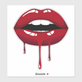 金ゴールドパーティーラグジュアリーグラムレッドドリップドリップリップ シール