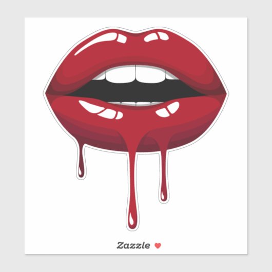 金ゴールドパーティーラグジュアリーグラムレッドドリップドリップリップ シール (シート)