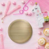 金ゴールドパーティー ペーパープレート (パーティー)